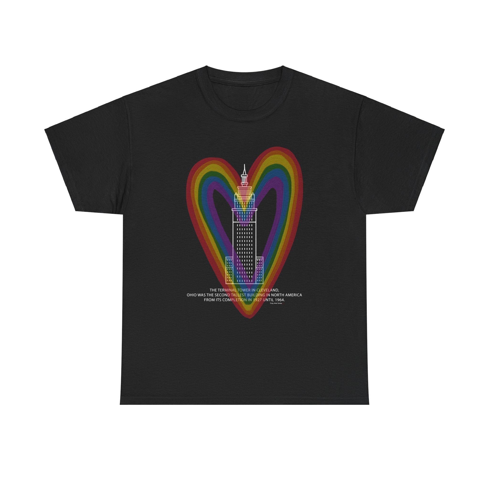 Cleveland Terminal Tower Pride 2 T-Shirt: Black Collection