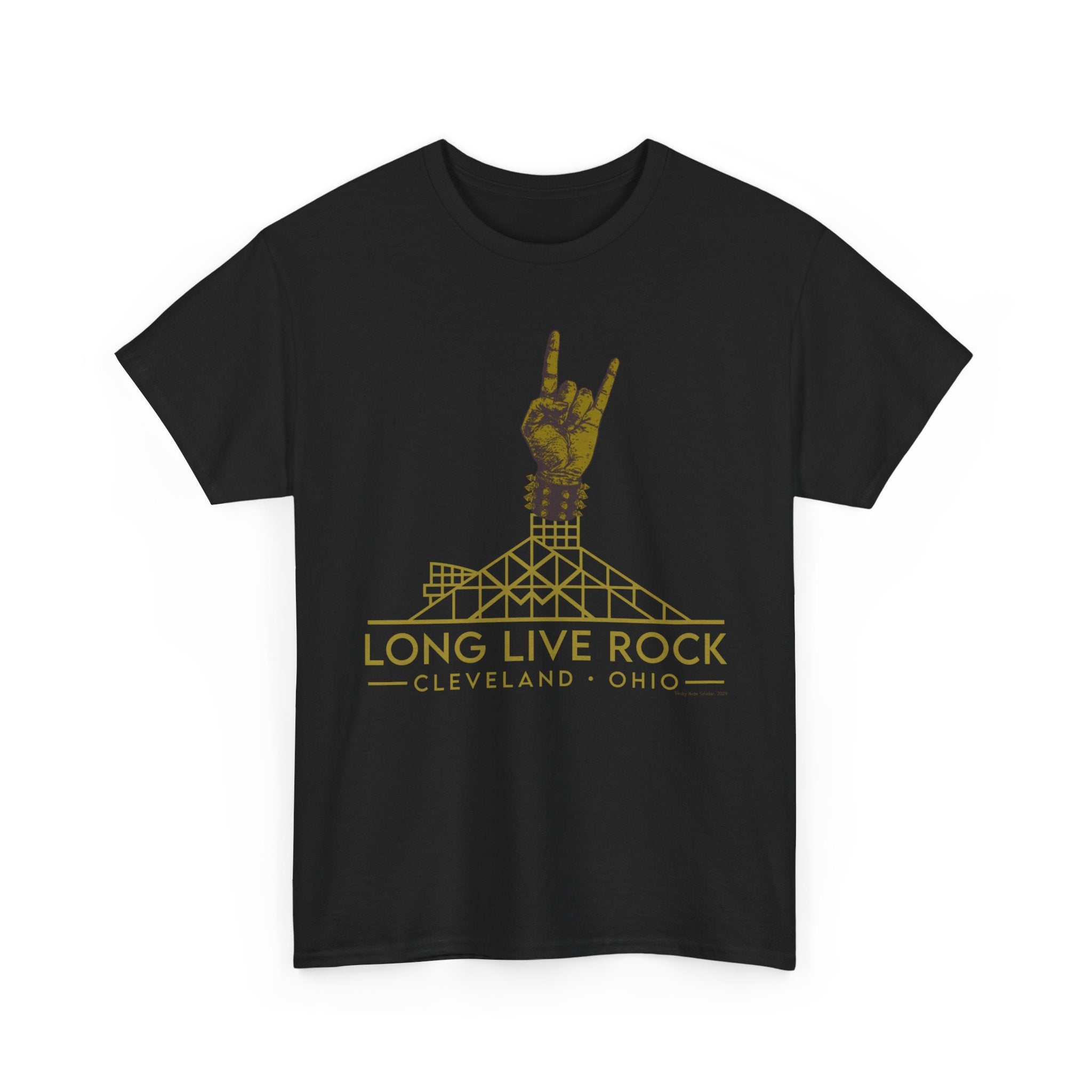 Rock Hall Gold Fist T-Shirt: Black Collection