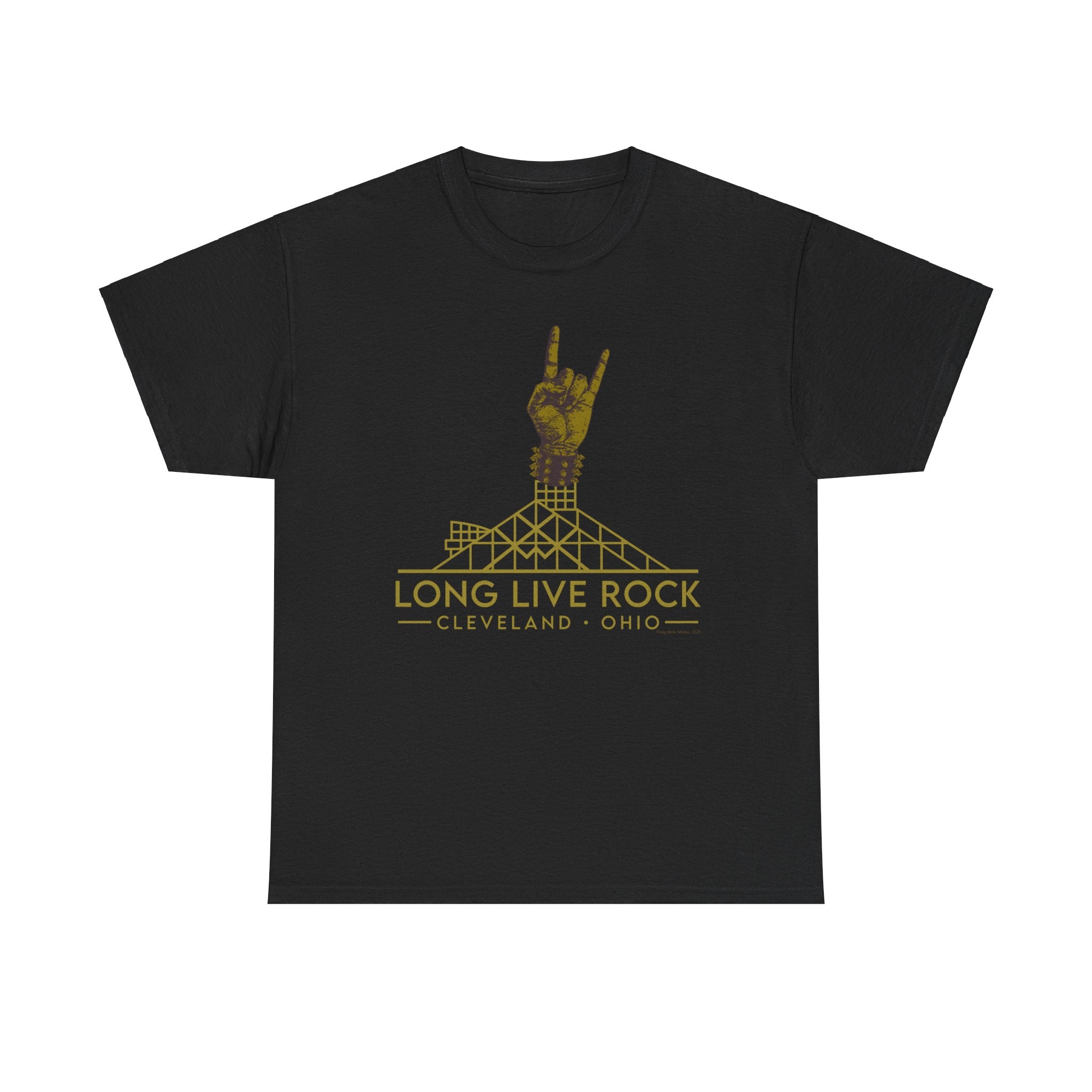 Rock Hall Gold Fist T-Shirt: Black Collection