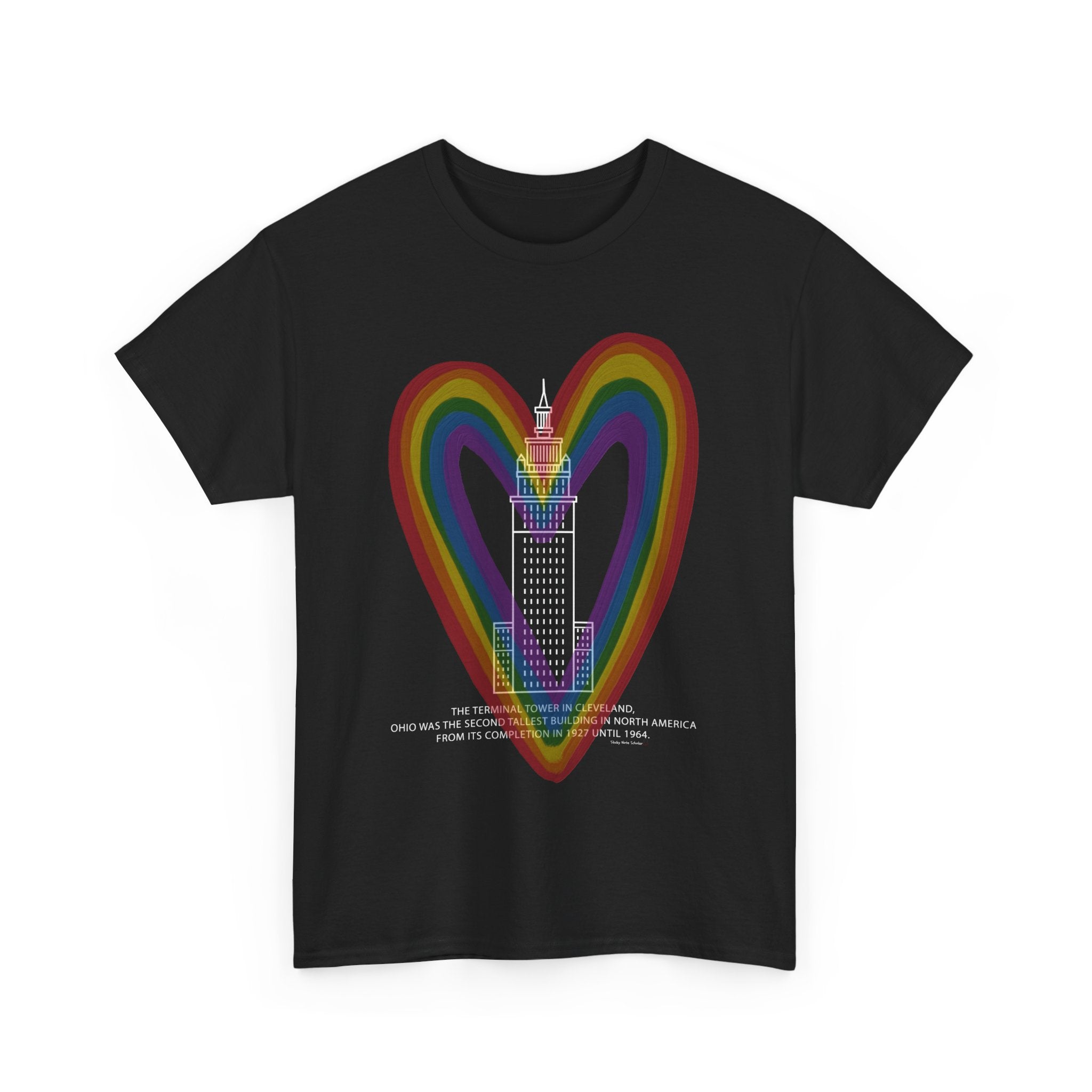 Cleveland Terminal Tower Pride 2 T-Shirt: Black Collection